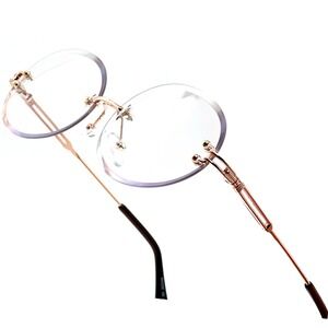 Eye‎ Glasses Gold Frame Clear Lens Hipster Eyeglasses Men Hip Hop Trendy Lentes